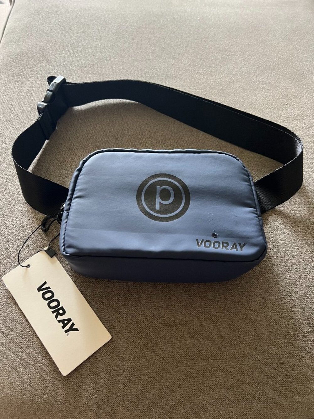 NWT Vooray x Pure Barre Quinn Fanny Pack Crossbody Slate - Flaw